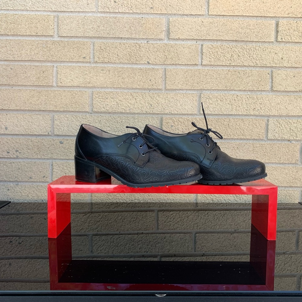 Black Leather European Loafers